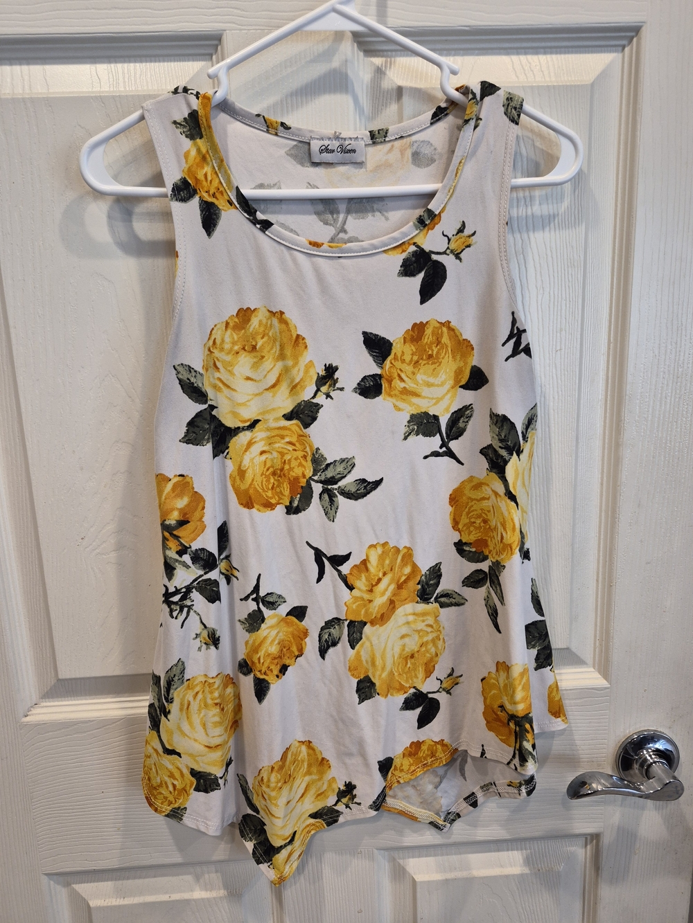 Yellow Floral Tank Top - Sunflower Print